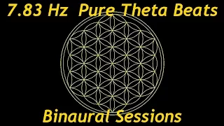 Pure Theta Binaural Beat (7.83Hz)  ➤ 432hz Base Frequency