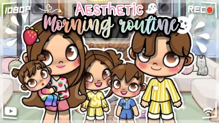 Aesthetic Family Morning Routine☀|*with voice🔊*|Avatar World