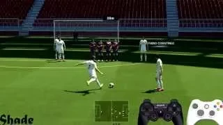 GAME TUTORIAL PES 2014 Free Kick Amazing Tips