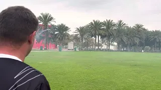 Nick maxwell fly his Specter 700 nitro in Dubai master