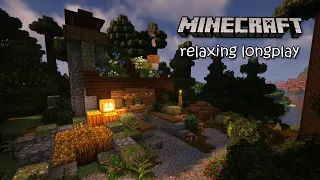 Minecraft Relaxing Longplay - Trapper's Hut Starter House | [No Commentary, 1.19]