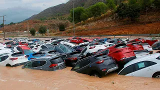 The worst flood in a thousand of years in the Chinese province of Henan