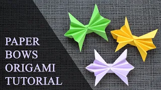 Interesting Paper BOW Origami | Tutorial DIY by ColorMania