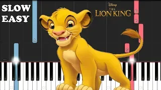 The Lion King - Can You Feel The Love Tonight (SLOW EASY PIANO TUTORIAL)