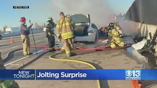 Tesla fire in Rancho Cordova latest example of how difficult EV fires can be