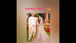 #farmeed's nikah look #fairy tale season 2 #saher khan # hamza sohail