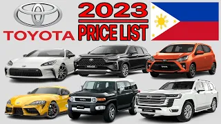 Toyota Price List In Philippines 2023