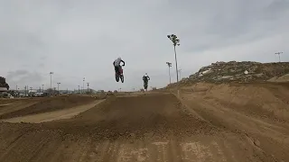 SoCal Oldtimers MX  Perris Raceway 3-7-21    40/50 Nov Moto I  Check out my nice crash...