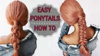 EASY PONYTAILS | How to: Perfect QUICK and SIMPLE Back to SCHOOL, Prom Hairstyles UNDER 5 MIN 2019