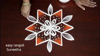 Rama Navami Special color rangoli designs || Easy Friady kolam || Beautiful muggulu