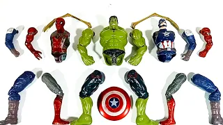 Assembling Marvel's ‼️ Hulk Smash vs Captain America Vs Spider-Man Action Figures Superhero toys