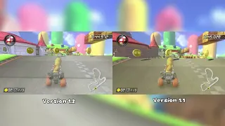 3DS Mario Circuit Lighting Revamp Comparison - Mario Kart 8 Deluxe Custom Track