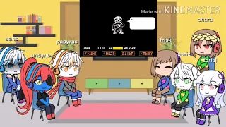 Undertale reacts to ultra sans (original video link in desc) gacha life