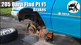 Peugeot 205 Barn Find Part 11 Brakes