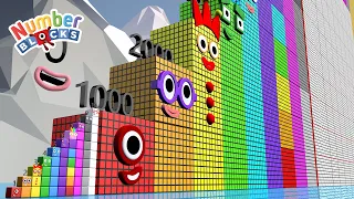 Looking for Numberblocks Step Squad ZERO to 10 vs 1000 to 30,000 HUGE Standing Tall Numbers Pattern