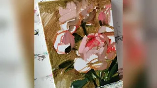 Peonies painting by derevyanko-art