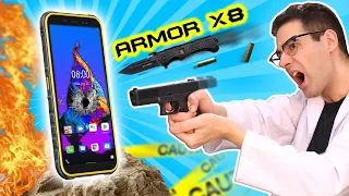 CUÁNTO RESISTE EL MÓVIL INDESTRUCTIBLE Ulefone Armor X8 | Curiosidades con Mike