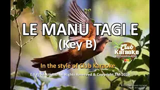 LE MANU TAGI E (Samoan Karaoke) 2019...Key B