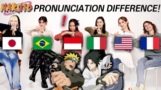 Naruto Character Pronunciation Difference all over the world! Brazil, Indonesia,Japan, USA, Italy, F