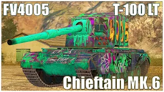 Chieftain MK.6, FV4005 & T-100 LT ● WoT Blitz