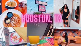 TRAVEL VLOG: Weekend in Houston TX | TURKEY LEG HUT | KAMP | CRU and MORE