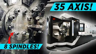 GIANT 35 AXIS 8 SPINDLE MultiSwiss CNC Machine