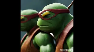 Closeup of TMNT imagined by AI #shorts #tmnt #movie #character