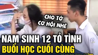 Nam sinh lớp 12 lấy hết can đảm 'TỎ TÌNH' bạn cùng lớp trong buổi học cuối cùng