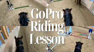 RIDING A STUBBORN PONY! | GoPro Riding Lesson Vlog!