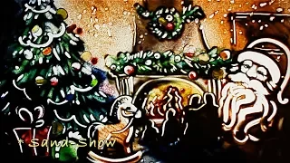 🎨🎼✨ Christmas - New Year sand art 🎄🔔🎊 Новогодняя Песочная Анимация ❄ Песочное шоу на Новый Год 🎅☃🎆
