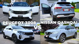 New Nissan Qashqai VS Peugeot 3008 Facelift 2022