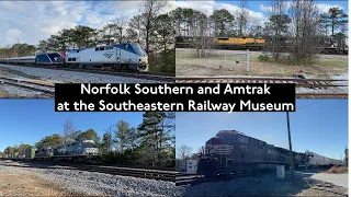 Amtrak and Norfolk Southern Railfanning at the Southeastern Railway Museum