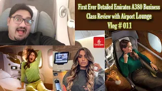 Best Emirates Business Class Review with Airport Lounge vlog #vlog #travel #subscribe #dubai #tdd