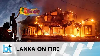 Top politicians houses set on  fire in Sri Lanka