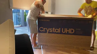 Unboxing Samsung Smart TV65 INCH.7 Series Cristal UHD TU 7000