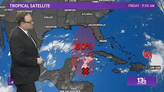 Tropics Update: 3 potential areas of development, as well as Tropical Storm Franklin