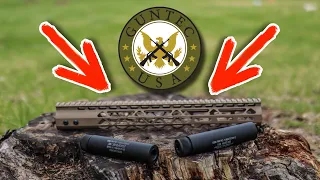 Guntec USA 15" MLOK Handguard & Fake Suppressor Review!!!