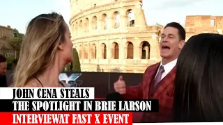 John Cena Steals The Spotlight In Brie Larson Interviewat Fast X Event #news