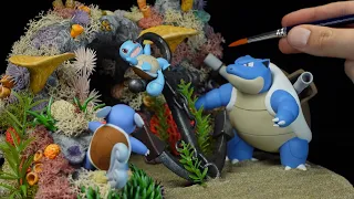 I made your favorite Pokemon Turtles / Squirtle Evolution Line Diorama