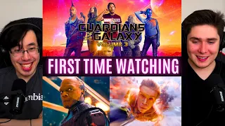 REACTING to *Guardians of the Galaxy Vol. 3* A GOOD ENDING! (First Time Watching) MCU Movies