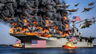 Today, Iranian and Houthi Ka-52 helicopters destroyed a US aircraft carrier carrying 100 fighter jet