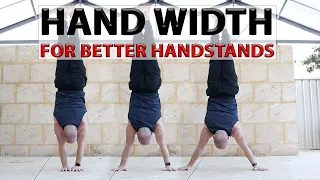 Use this Hand Width for Better Handstands