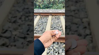 TRAIN VS COIN #train #indianrailways #shampoo #railway