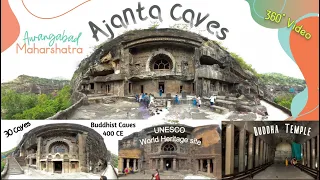 Ajanta Caves 360 5K VR, Aurangabad, Maharashtra.