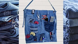 Old Jeans Recycle Ideas || Best Out Of Waste || HandmadeThings #jeanscraft#wallhanging#short