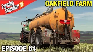DIGESTATE SPREADING Farming Simulator 19 Timelapse - Oakfield Farm Seasons FS19 Episode 64