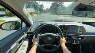 POV Test drive of the 2020 Hyundai Sonata Hybrid