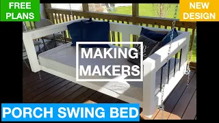 MODERN PORCH SWING BED - FOR TWIN MATTRESS