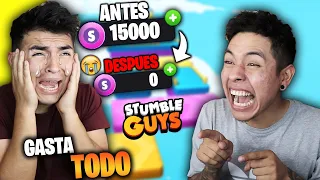 PAPIEDSON ME GASTA TODAS mis FICHAS & GEMAS en STUMBLE GUYS 😱 ¡BROMA PESADA! *TERMINO LLORANDO*