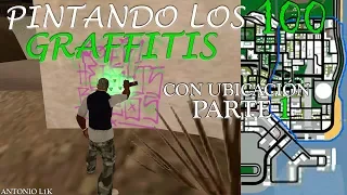 GTA San Andreas - PAINTING THE 100 GRAFFITI WITH LOCATION part 1